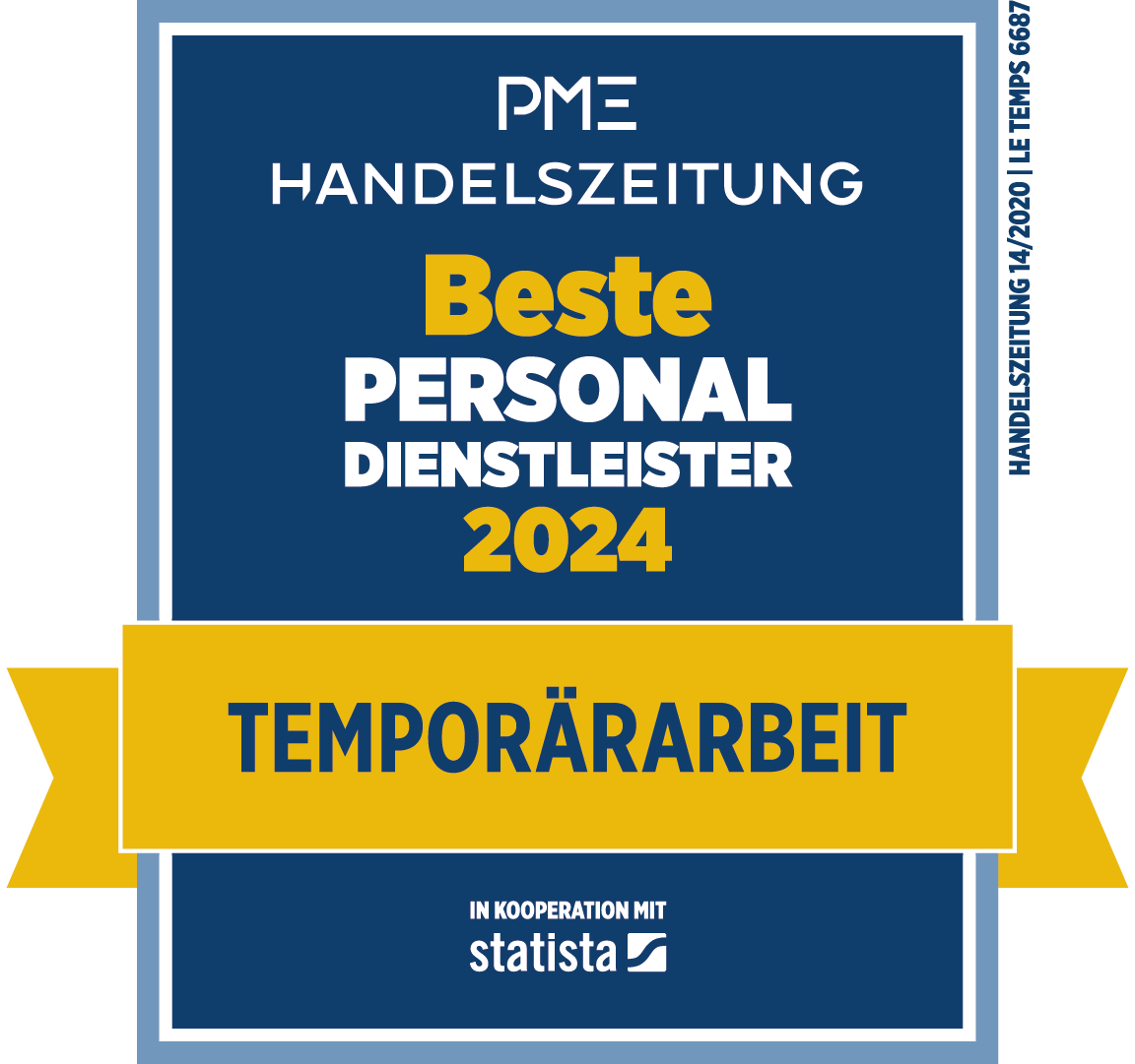 Beste Personaldienstleister 2024 - Temporärarbeit